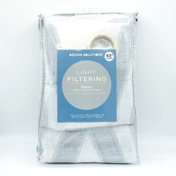 Design Solutions Maroc Light Filtering Sheer Grommet Panel - Picture 3 of 5